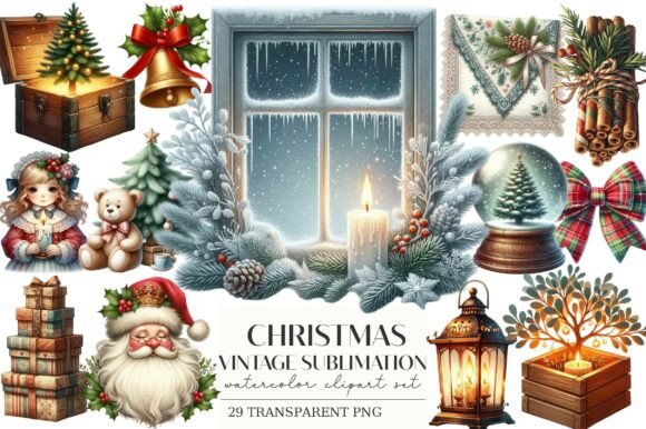 Christmas Vintage Sublimation Illustrations Review