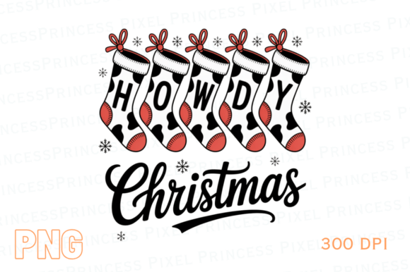 Cowgirl Howdy Christmas PNG: Festive Illustrations