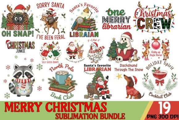 Merry Christmas Sublimation Bundle: Illustrations Review