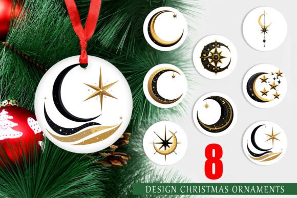 Ornament Celestial Moon Illustrations Review