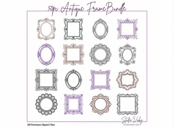 Review: 50 Vintage Frame Illustrations for Embroidery