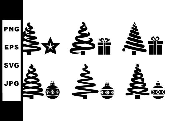 Review: Christmas Tree Icons with Stars Gifts