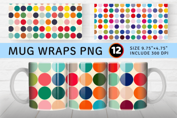 Review: Colorful Big Dots Mug Wrap Sublimation D