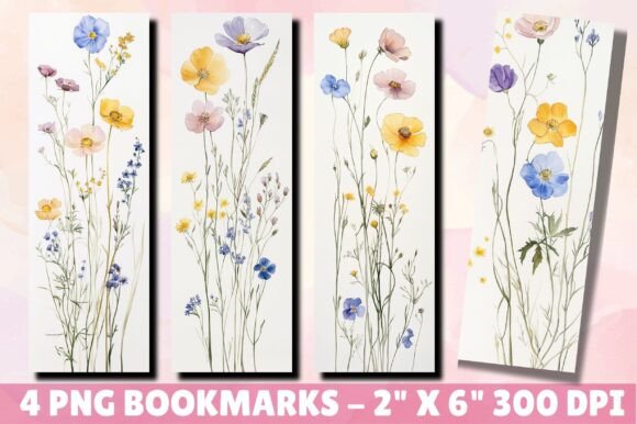 Review: Watercolor Botanical Flower Bookmark Design