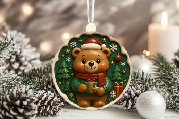 Reviewing 3D Porcelain Bear Christmas Ornament Illustrations