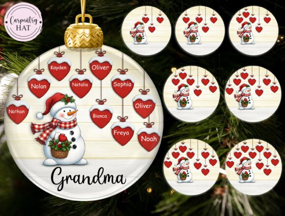 Reviewing the Personalized Grandma Snowman OrnamentPng