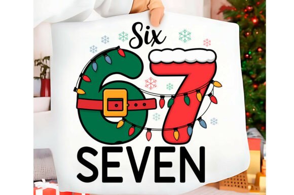 Six Seven 67 Christmas Xmas Meme PNG: Illustrations for Blogs