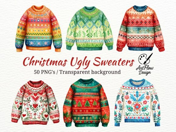Ugly Christmas Sweater Clipart Set: Designer Review
