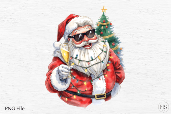 Watercolor Santa Illustrations: A Brand Review